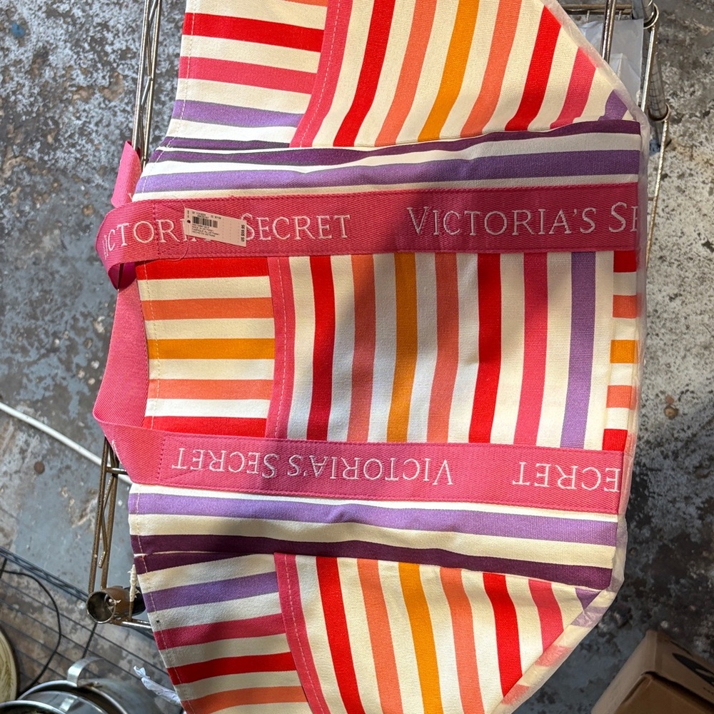Victoria's Secret Multicolor Striped Tote